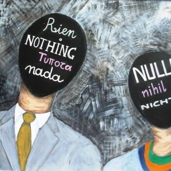 Painting titled "NULLA" by Fulvio Martini, Original Artwork