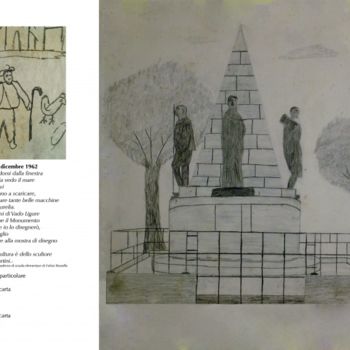 Escultura intitulada "Vado L. 1 dicembre,…" por Fulvio Rossello, Obras de arte originais, Papel