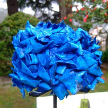 Sculpture titled "I giochi dei fiori…" by Fulvio Rossello, Original Artwork, Paper