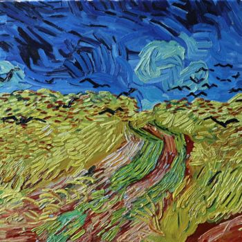 Peinture intitulée "Wheatfield with Cro…" par Robin Funk, Œuvre d'art originale, Huile