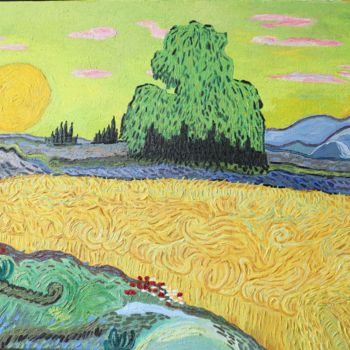 Peinture intitulée "Lengfeld - Van Gogh…" par Robin Funk, Œuvre d'art originale, Huile