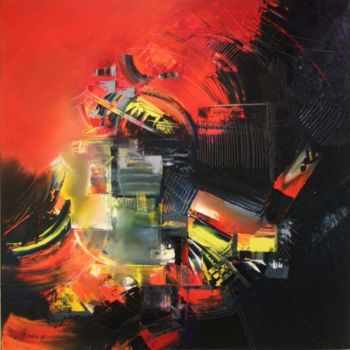 Painting titled "rupture" by Laurence Moreux, Original Artwork