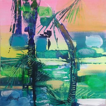 Painting titled "COCO LAS" by Laurence Moreux, Original Artwork, Acrylic