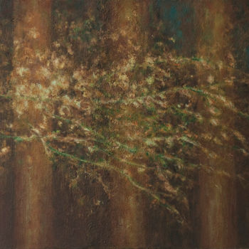 Peinture intitulée "Landschap II" par Martha Fyrigos, Œuvre d'art originale, Huile