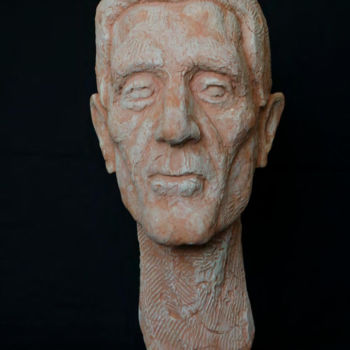 Sculpture titled "Portrait" by Georgi Uzunov, Original Artwork, Ceramics