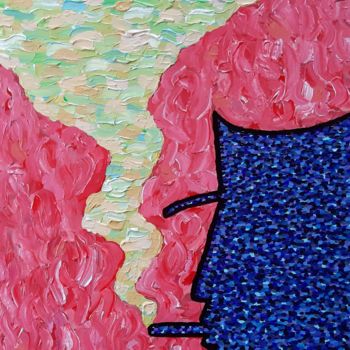 Pintura titulada "Quarante-deux" por Guillaume Lhopital, Obra de arte original, Acrílico Montado en Bastidor de camilla de m…
