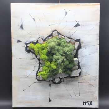 Peinture intitulée "France éclatée et m…" par Guillaume Minssieux, Œuvre d'art originale, Acrylique Monté sur Châssis en bois