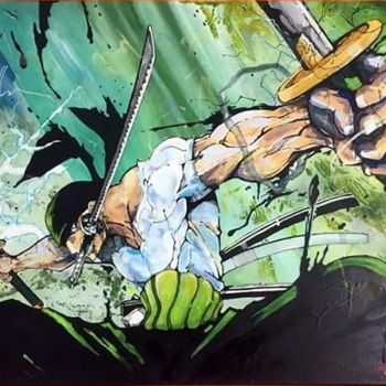 Painting titled "zoro" by Sigma, Original Artwork, Acrylic