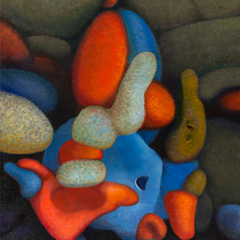 Pintura intitulada "Игрушка" por Gennadii Troshkov, Obras de arte originais, Óleo