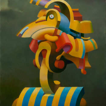 Картина под названием "Гордая птица." - Геннадий Трошков, Подлинное произведение искусства, Масло