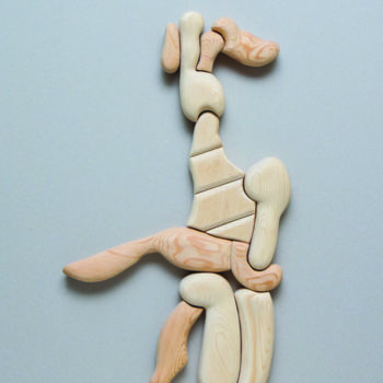 Скульптура под названием "Стойка." - Геннадий Трошков, Подлинное произведение искусства, Дерево