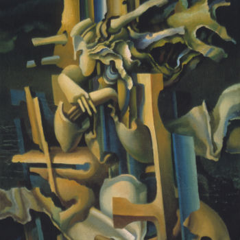 Картина под названием "Ночной ветер" - Геннадий Трошков, Подлинное произведение искусства, Масло