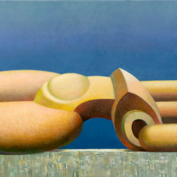 Картина под названием "Женский торс." - Геннадий Трошков, Подлинное произведение искусства, Масло