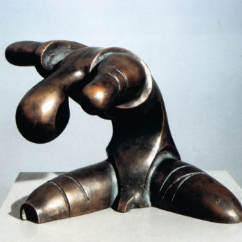 Sculpture titled "Рвущий путы" by Gennadii Troshkov, Original Artwork, Casting