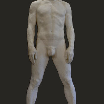 Skulptur mit dem Titel "Man" von Gennady Zmitrovich, Original-Kunstwerk, Gips