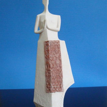 Sculpture titled "prière" by Arshak Van Grig, Original Artwork, Ceramics