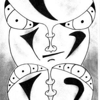 Desenho intitulada "spote-boys 10" por Jean-Marie Gabard, Obras de arte originais