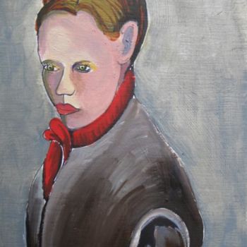 Картина под названием "CTA Portrait #3" - Gabriel Patti, Подлинное произведение искусства