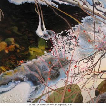 Pintura intitulada "Cold Feet" por Gabriel Patti, Obras de arte originais