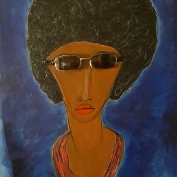 Painting titled "Black panthers" by Goy'Art, Original Artwork, Acrylic