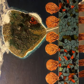 Pittura intitolato "Reunion island" da Goy'Art, Opera d'arte originale, Acrilico