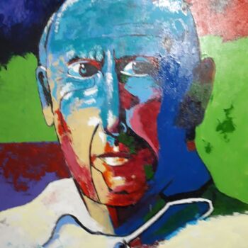 Peinture intitulée "Picasso" par Gabriel Angel Jimenez Lopez Lopez, Œuvre d'art originale, Acrylique