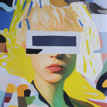 Malarstwo zatytułowany „think to the future…” autorstwa Gabriel Cristian Matei, Oryginalna praca, Olej