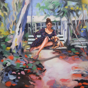 Pintura titulada "Summer swing" por Gabriel Cristian Matei, Obra de arte original, Oleo