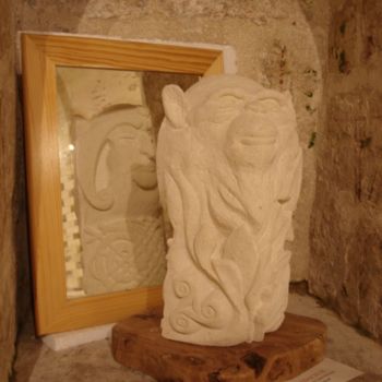 Rzeźba zatytułowany „Totem” autorstwa Gabriel Molet, Oryginalna praca, Kamień