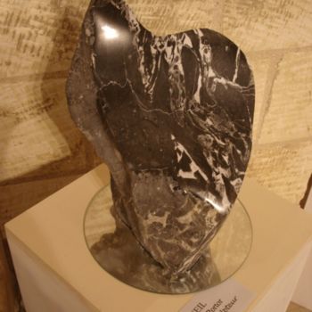 Sculpture titled "Ecueil" by Gabriel Molet, Original Artwork, Stone