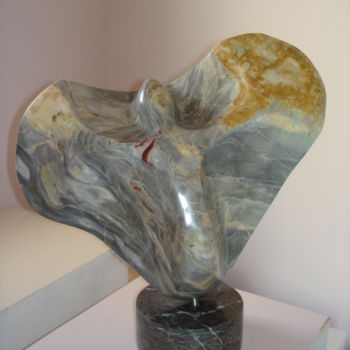 Sculpture intitulée "VENT  SOLAIRE" par Gabriel Molet, Œuvre d'art originale, Pierre