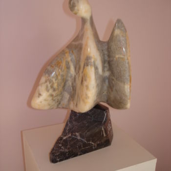 Sculpture intitulée "Damoiseau" par Gabriel Molet, Œuvre d'art originale, Pierre