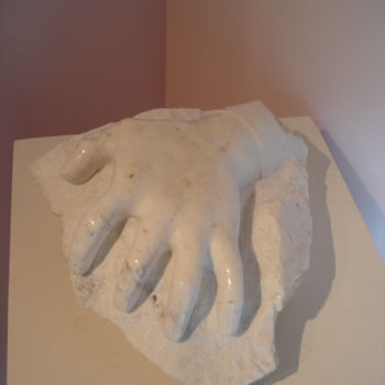 Sculpture titled "Neige" by Gabriel Molet, Original Artwork, Stone