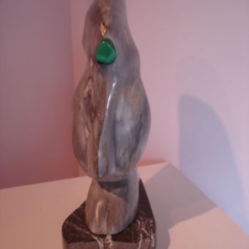Sculpture intitulée "Malachite Man" par Gabriel Molet, Œuvre d'art originale, Pierre