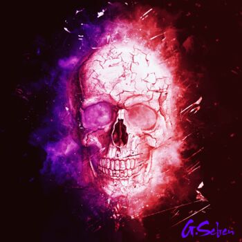 Digital Arts titled "Skull" by Gabriel Seben, Original Artwork