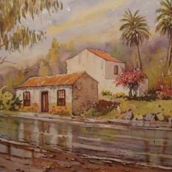 Painting titled "Dia lluvioso" by Gabriel Jorge Solé, Original Artwork