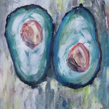 Картина под названием "Avocado" - Gabriela Enso, Подлинное произведение искусства, Акрил