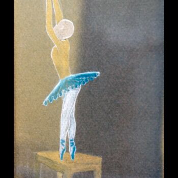 Tekening getiteld "bailarina" door Gabriela Espinoza Vázquez -Gevst, Origineel Kunstwerk, Pastel