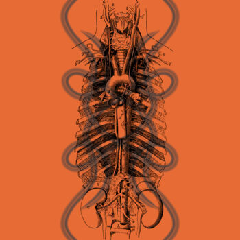 Grafika cyfrowa / sztuka generowana cyfrowo zatytułowany „Anatomia humana” autorstwa Gabriela Radiante, Oryginalna praca, Ma…