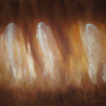 Painting titled "The silence of the…" by G. Orrico, Original Artwork, Oil