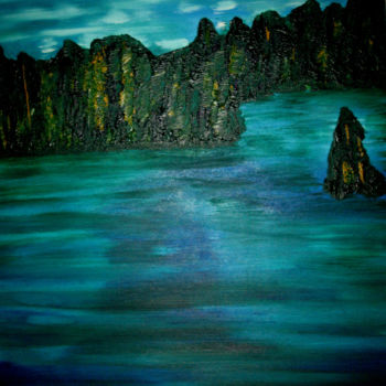 Malerei mit dem Titel "The Sea" von G. Orrico, Original-Kunstwerk, Öl