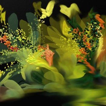 Arte digital titulada "FLOWERS FOR YOU" por Gabriela Simut, Obra de arte original