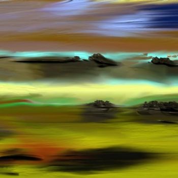Arts numériques intitulée "the North Sea" par Gabriela Simut, Œuvre d'art originale, Peinture numérique