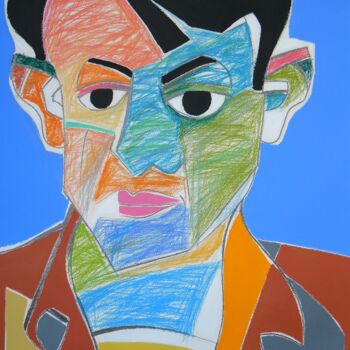 Painting titled "Portrait vum Pablo…" by Gabriele Donelli, Original Artwork, Acrylic