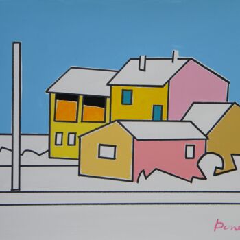 Malerei mit dem Titel "Landslag" von Gabriele Donelli, Original-Kunstwerk, Acryl