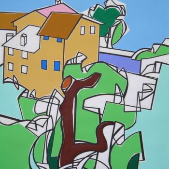 Painting titled "Paisaxe" by Gabriele Donelli, Original Artwork, Acrylic