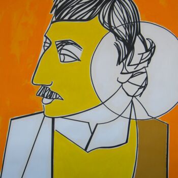 Painting titled "Paul Gauguin" by Gabriele Donelli, Original Artwork, Acrylic