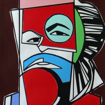 Painting titled "Karl Heinrich Marx" by Gabriele Donelli, Original Artwork, Acrylic