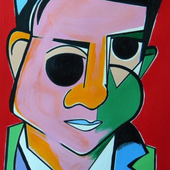 Painting titled "Portrét Pablo Picas…" by Gabriele Donelli, Original Artwork, Acrylic