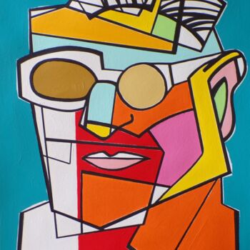 Painting titled "Aristotele Onassis" by Gabriele Donelli, Original Artwork, Acrylic